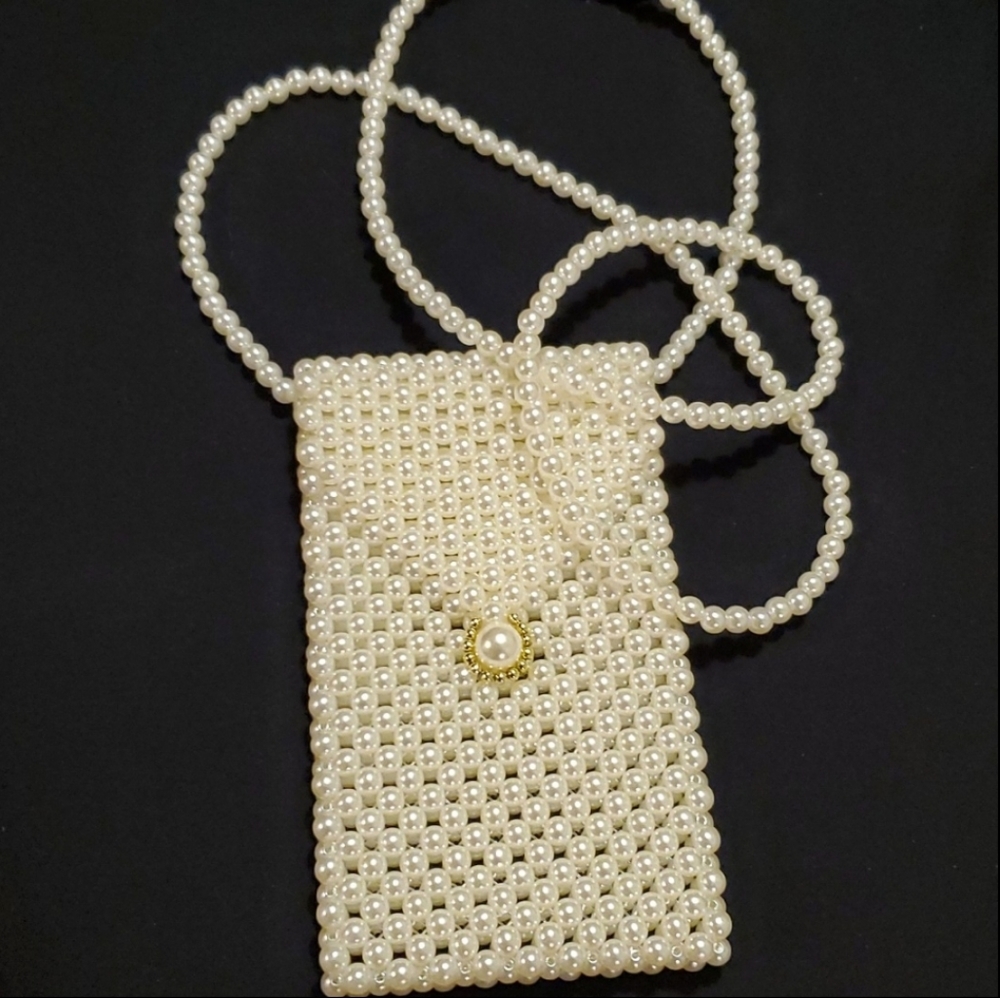 Pearl Phone Pouch Clutch